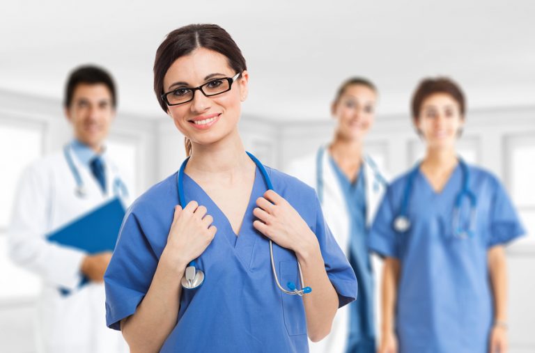Sign up with a placement agency for jobs in healthcare industry